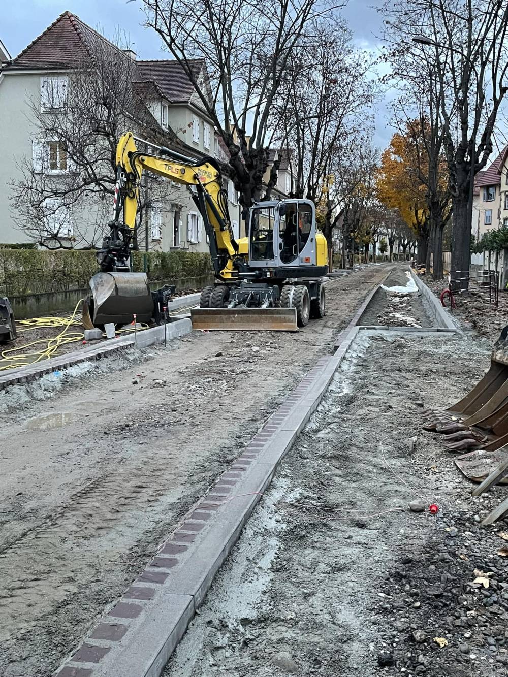 Travaux de voirie à Houssen