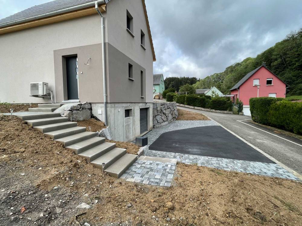 escalier bloc marche